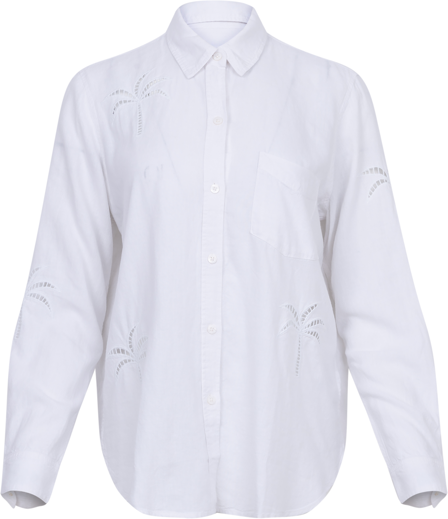 Charli - White Palm Tree Eyelet