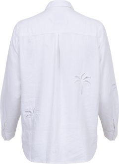 Charli - White Palm Tree Eyelet