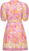 Hayden Linen Short Dress - Pink