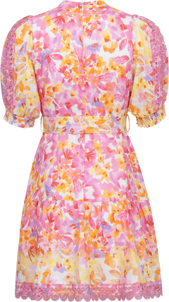 Hayden Linen Short Dress - Pink