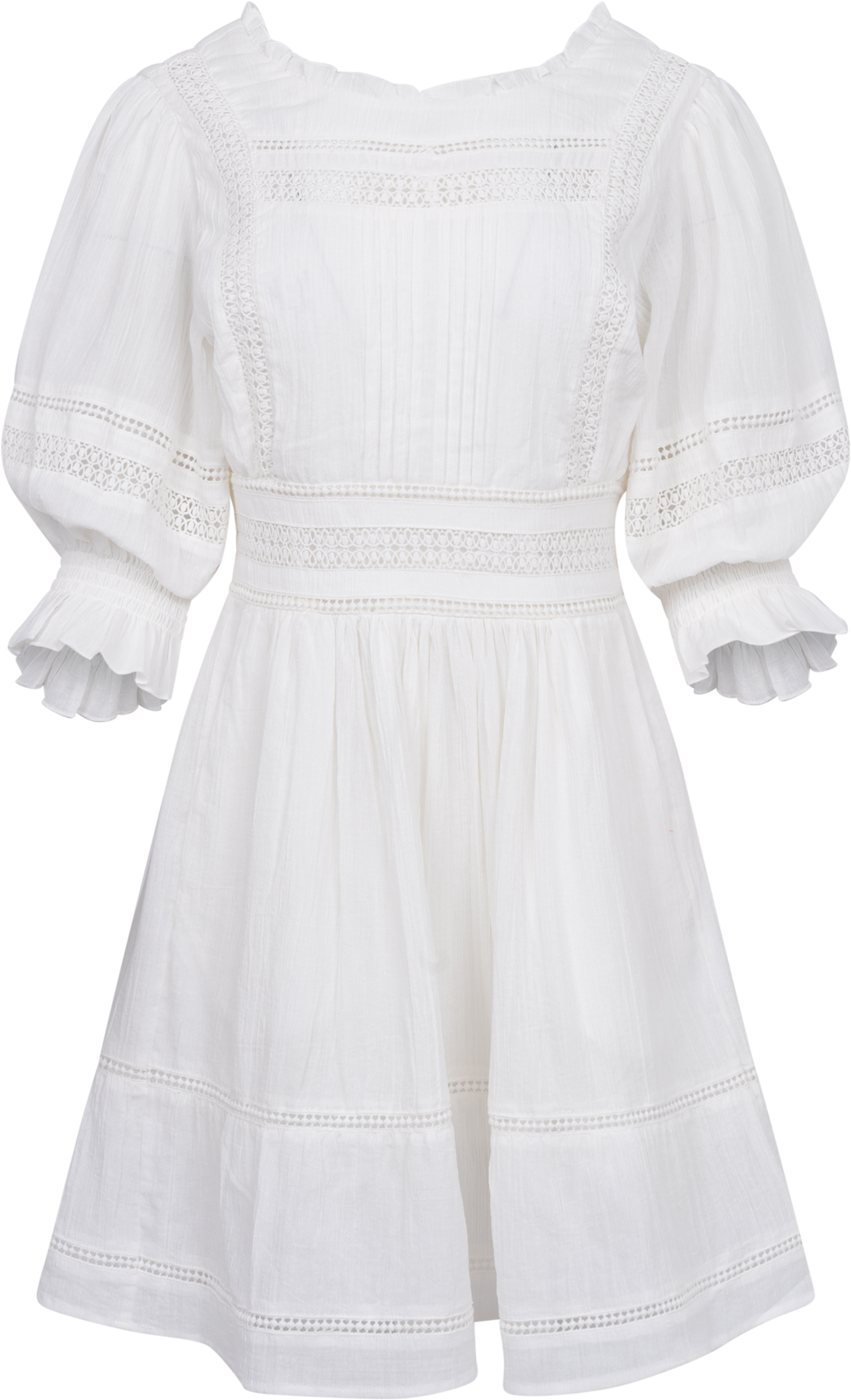 Kinsley Dress - Vit