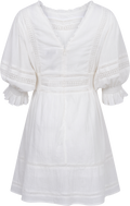 Kinsley Dress - Vit