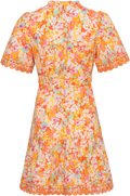 Mariana Poplin Dress - Orange