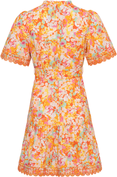 Mariana Poplin Dress - Orange