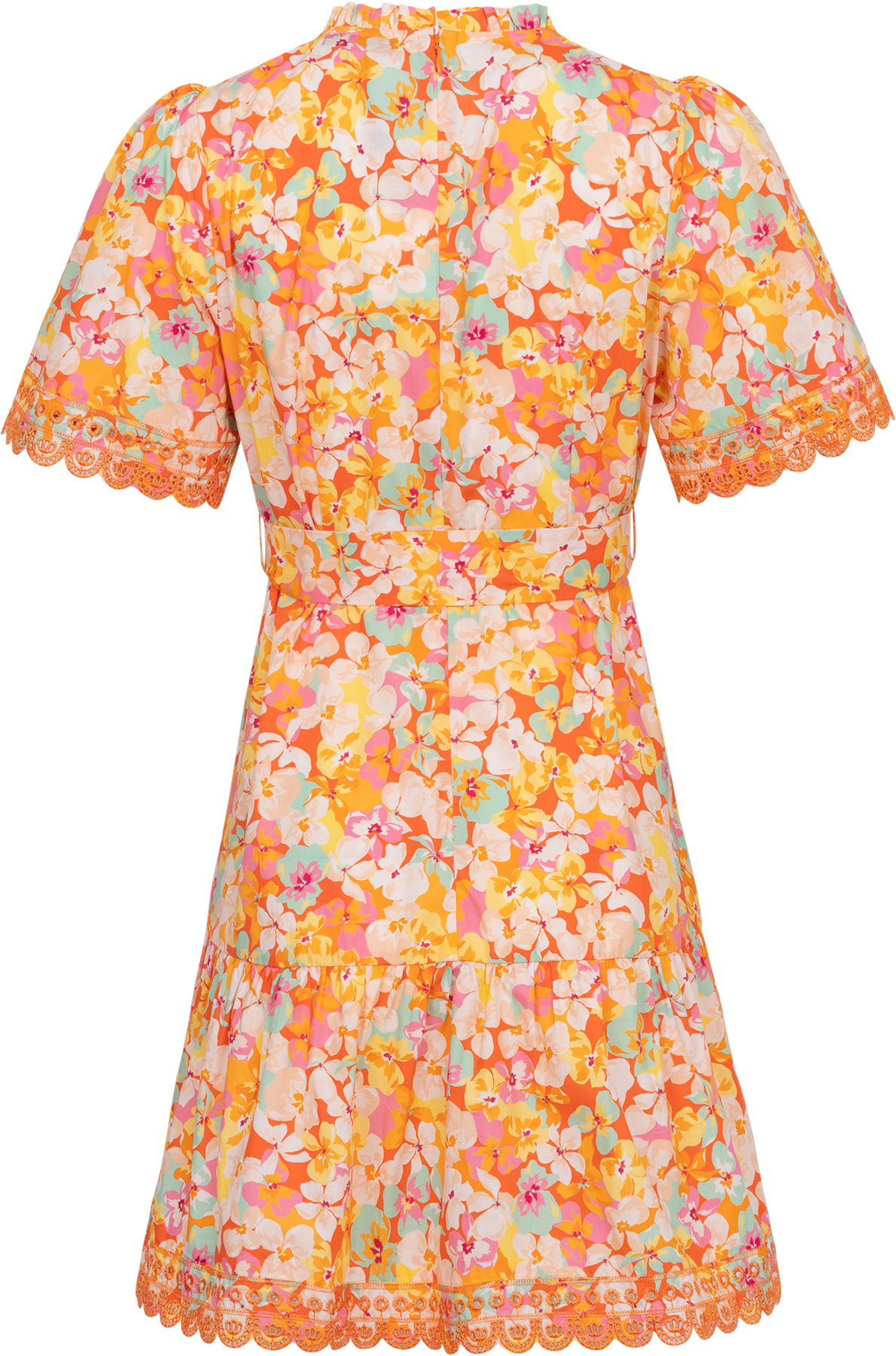 Mariana Poplin Dress - Orange