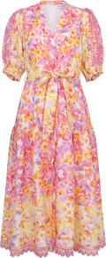 Hayden Long Linen Dress - Pink