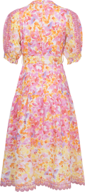 Hayden Long Linen Dress - Pink