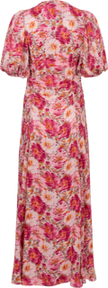 SH - Crepe Satin Rouching Gown - Blushed Blossom