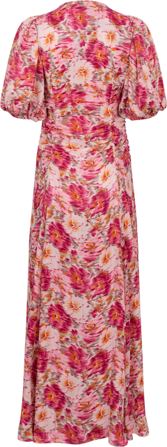 SH - Crepe Satin Rouching Gown - Blushed Blossom