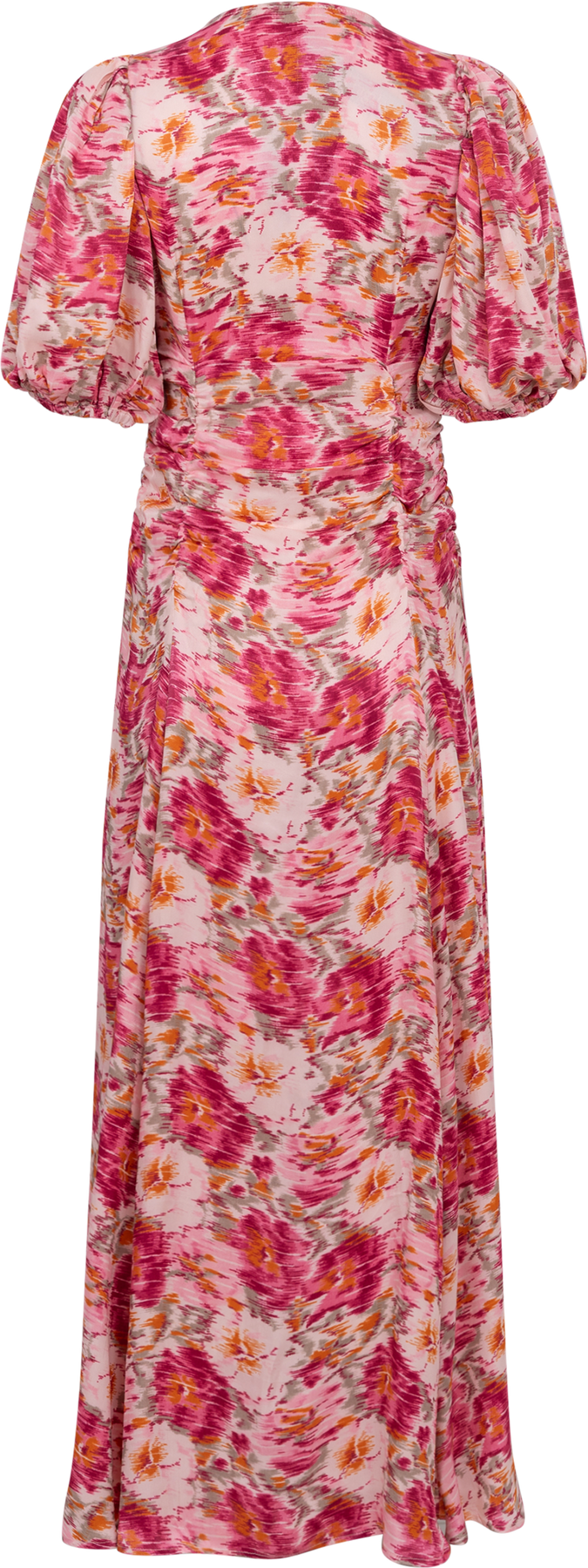 SH - Crepe Satin Rouching Gown - Blushed Blossom