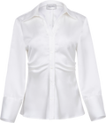 Lola Satin Shirt - Off White