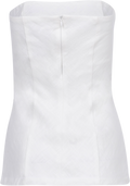 Taz Linen Tube Top - White