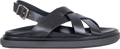 Trunca Leather Sandals - Black