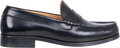 Rivet Leather Loafers - Black