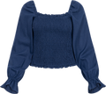 Mila Blouse - Navy