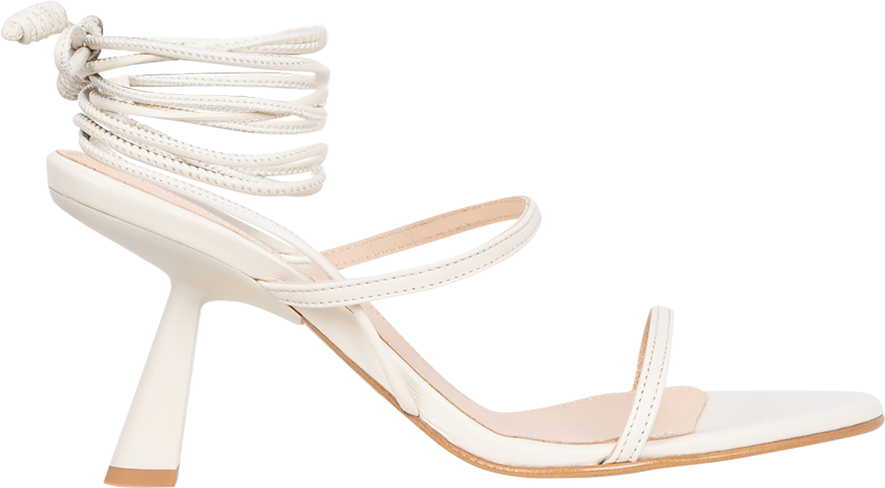 Kendra Leather Sandals - Cream