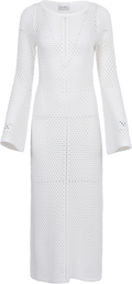 Cami Crochet Knit Maxi Dress - White