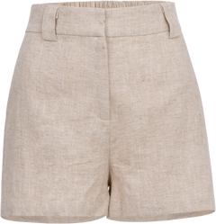 Zoe Linen Shorts - Natural