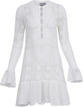Kiki Crochet Knit Dress - White
