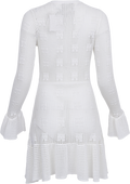 Kiki Crochet Knit Dress - White