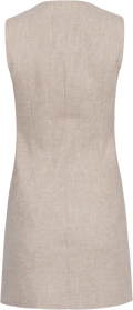 Mila Linen Mini Dress - Natural