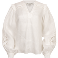 Ilaria Solid Blouse Linen - Ivory