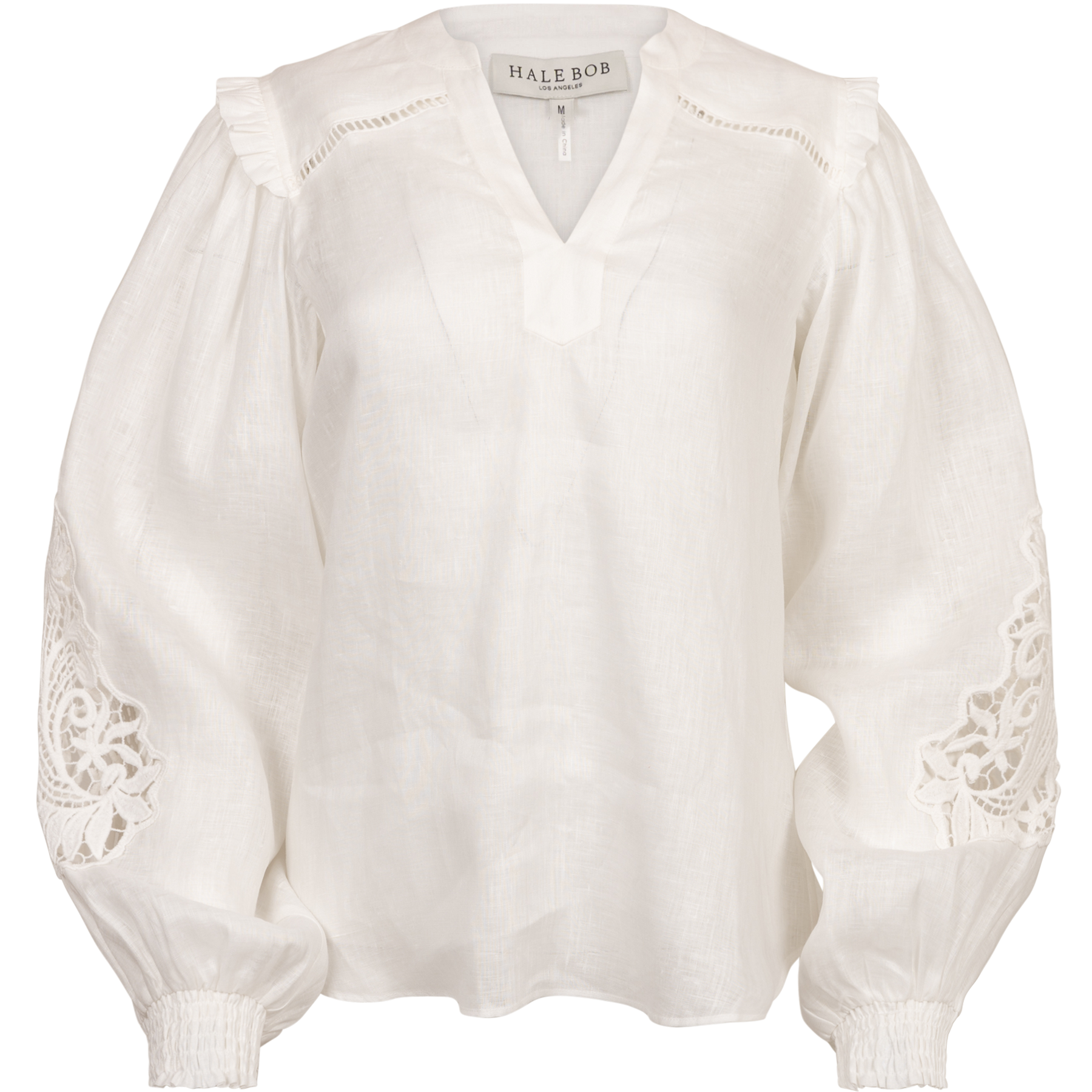 Ilaria Solid Blouse Linen - Ivory