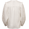 Ilaria Solid Blouse Linen - Ivory