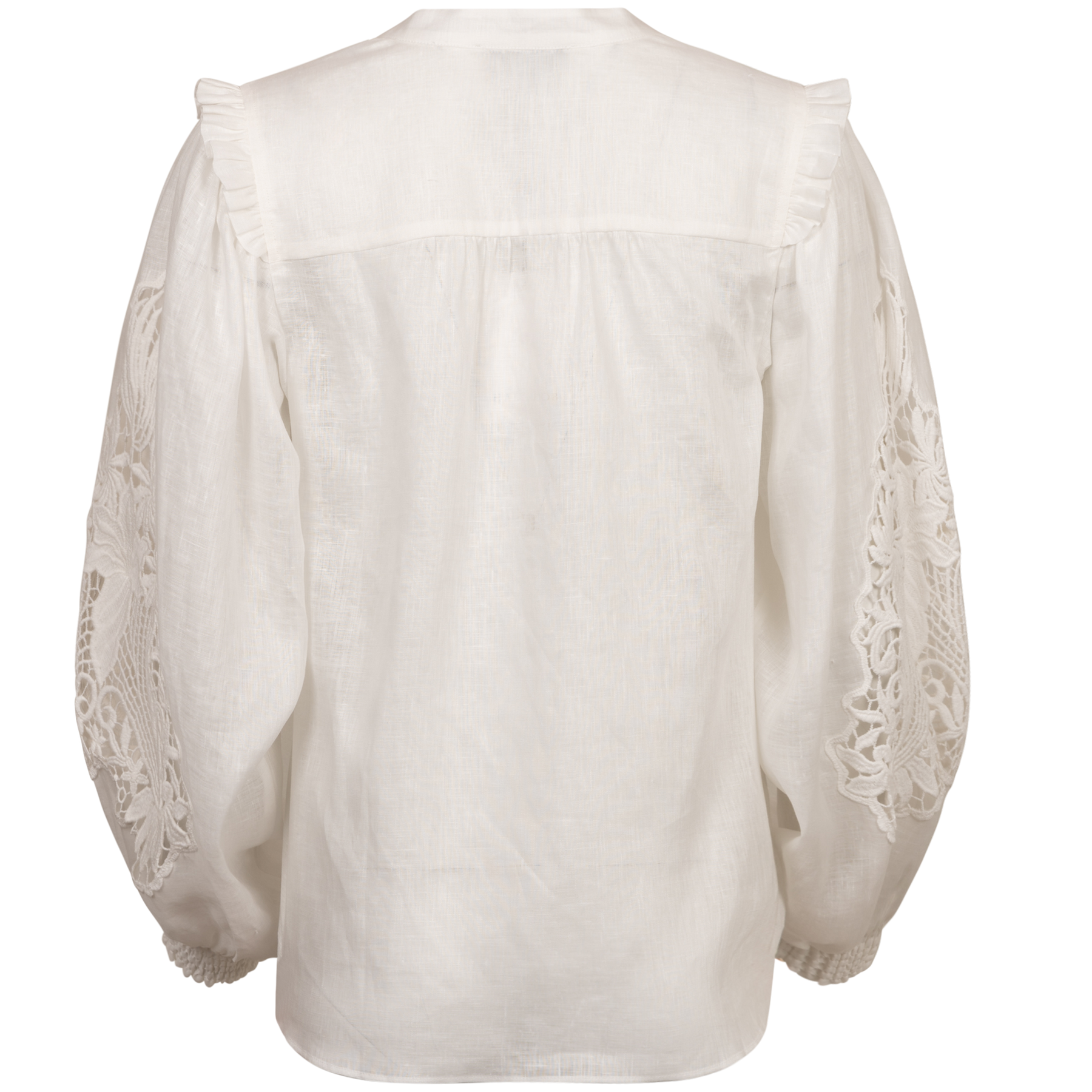 Ilaria Solid Blouse Linen - Ivory