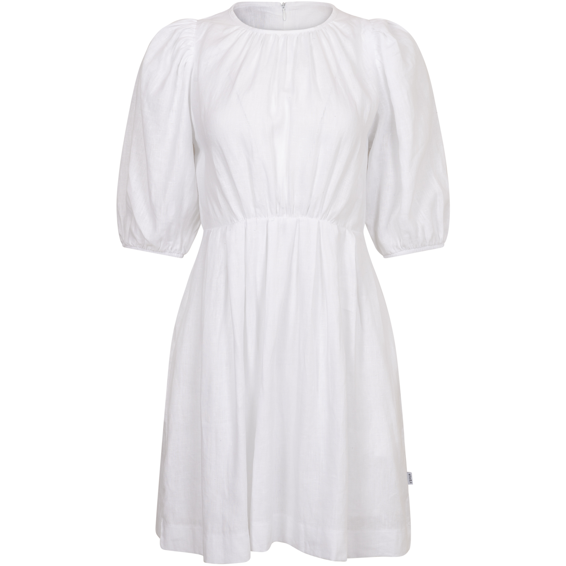 Eli Linen Dress - White