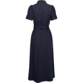 Stella Linen Dress - Navy