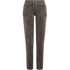 Del Ray Classic Velour Pant Pocket - Raven Black