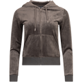 Robertson Classic Velour Zip Hoodie - Raven Black
