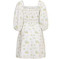 Michelle Dress - Mint Rose Print