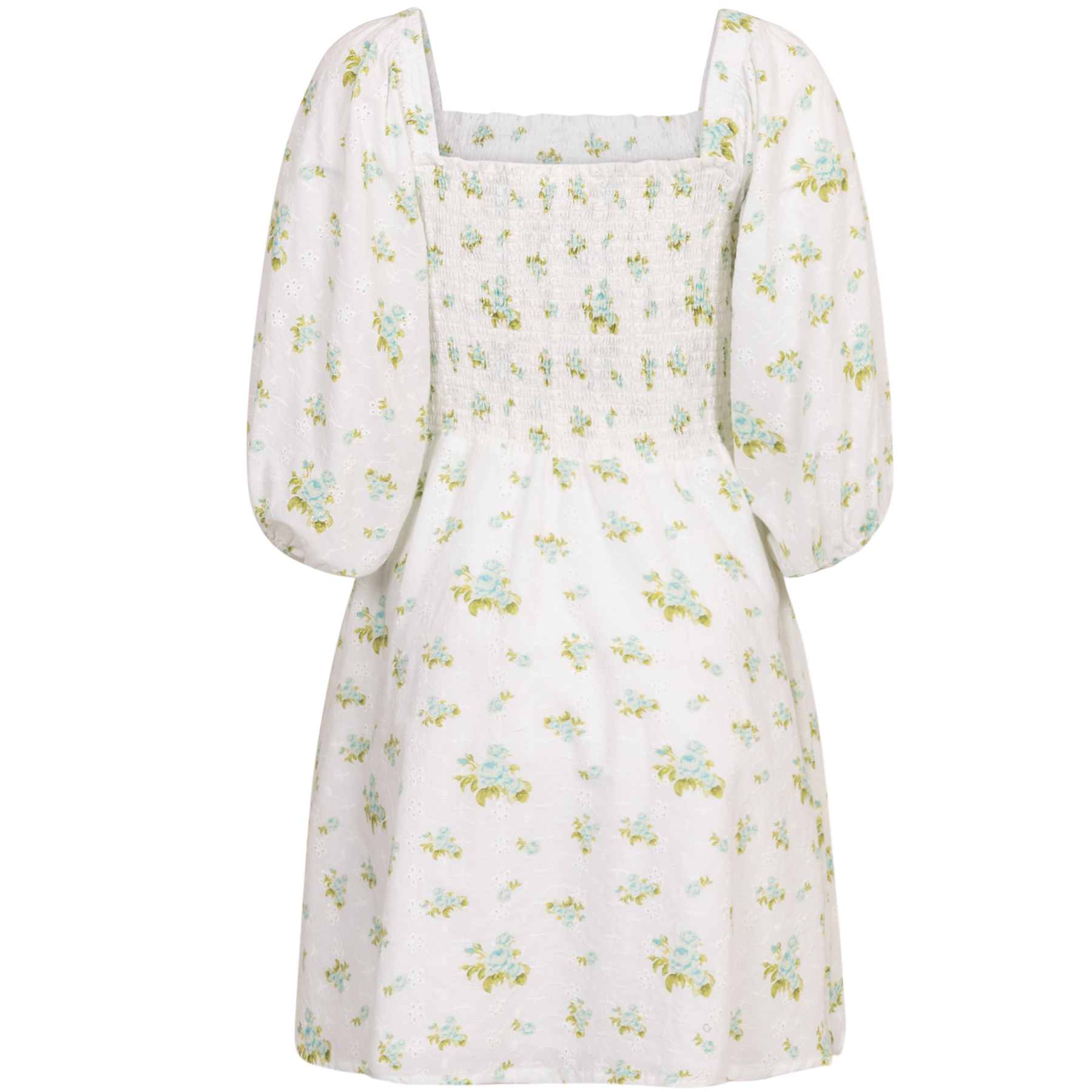 Michelle Dress - Mint Rose Print