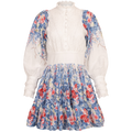 Cotton Slub Mini Dress - Blue Field