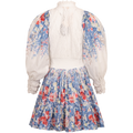 Cotton Slub Mini Dress - Blue Field