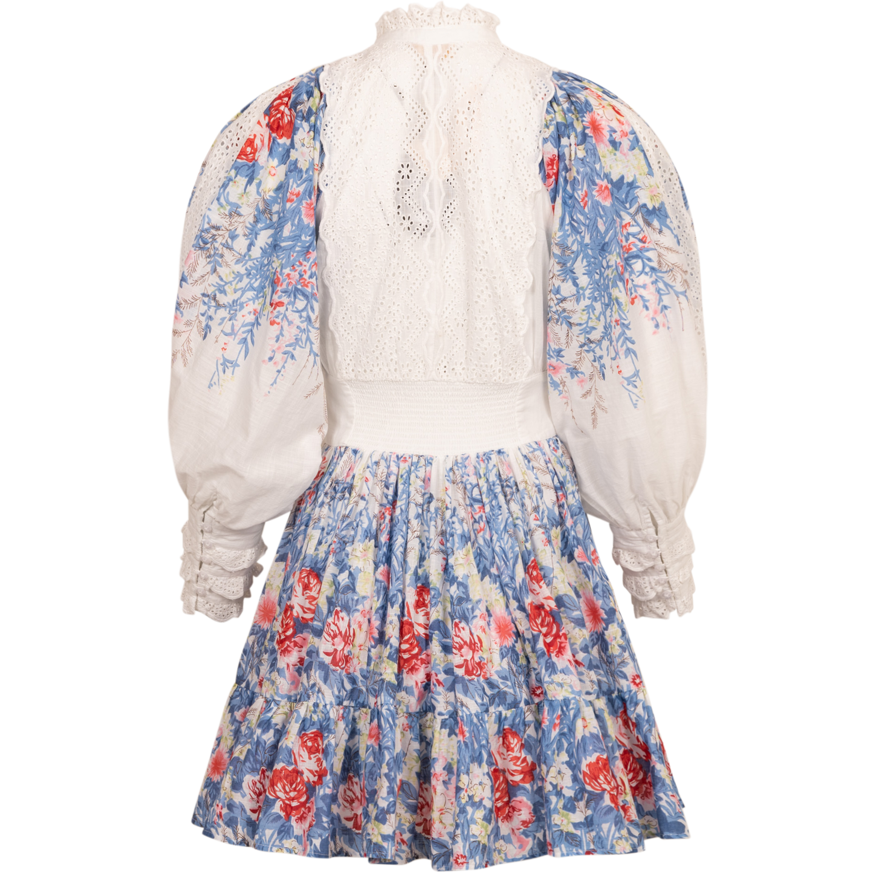 Cotton Slub Mini Dress - Blue Field