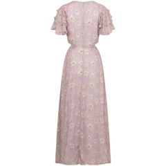 Elise Dress - Lavender Peony Print