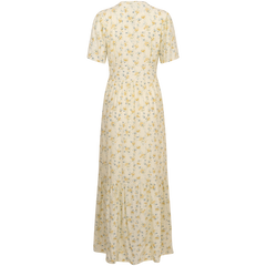Sia Dress - Yellow Lily Flower
