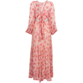 Georgette Open Back Dress - Pink Blossom