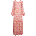 Georgette Open Back Dress - Pink Blossom