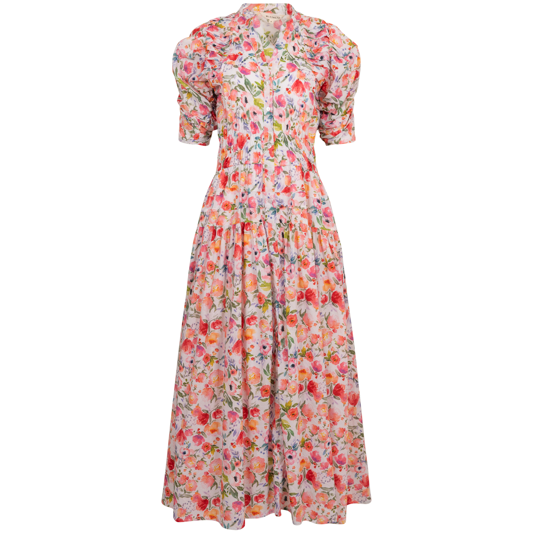 Fabienne Dress - Pink Botanic