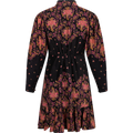Baby Cord Mini Dress* - Black Paisley