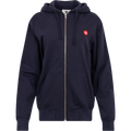 Zan Zip Patch Hoodie - Marinblå
