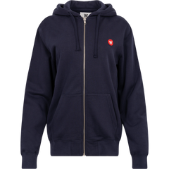 Zan Zip Patch Hoodie - Navy