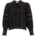 Loren Solid L/Slv Top - Black