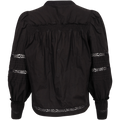 Loren Solid L/Slv Top - Black