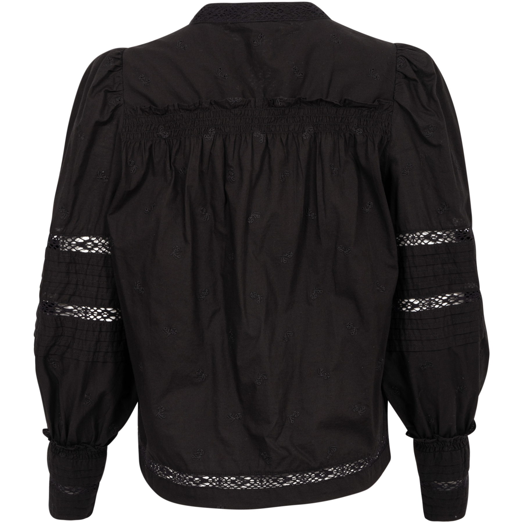 Loren Solid L/Slv Top - Black