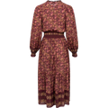 Giulia Print L/Slv Dress - Marron